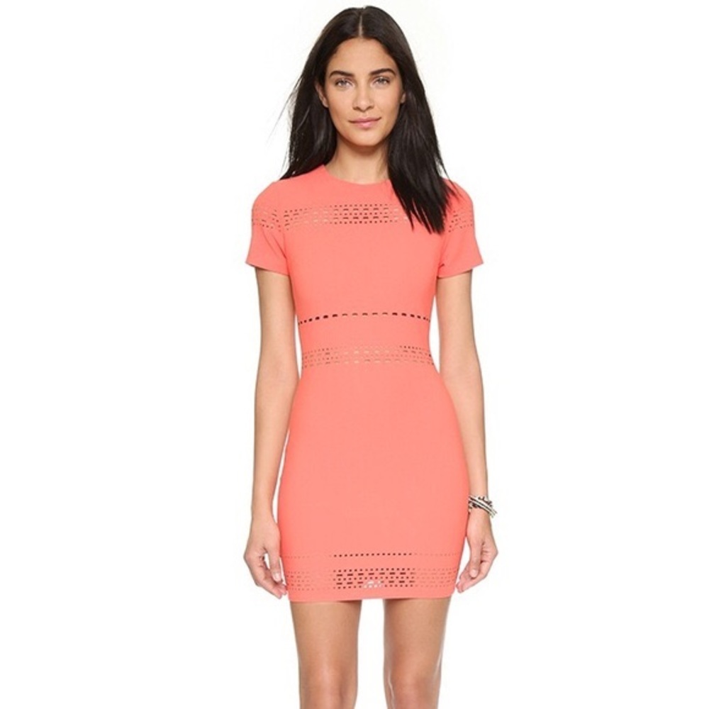 Elizabeth and James coral cutout dress, size 4